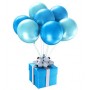 Balloons latex blue x10